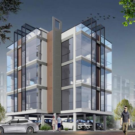 residential cum commercial building